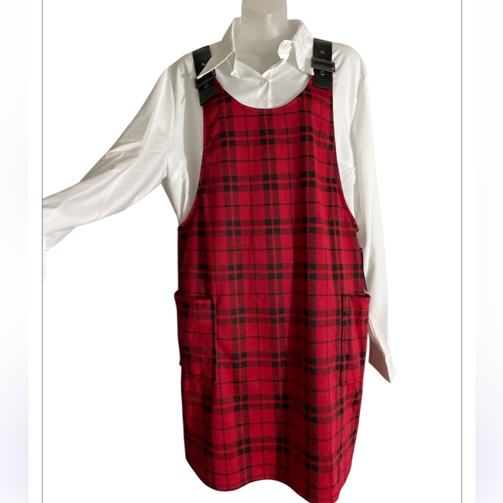 Plaid red jumper dress no boundaries NWT size XL Junior  holiday dress